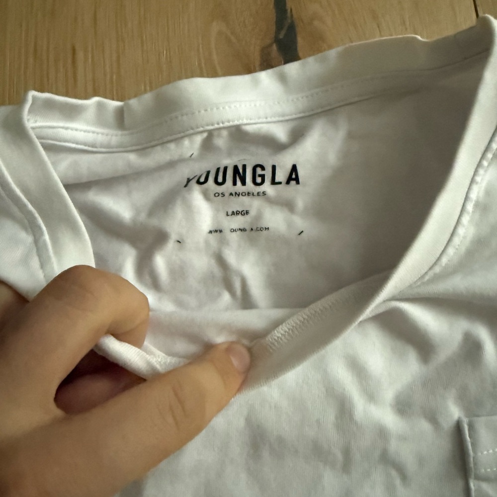 YoungLA White Short Sleeve Tee - Picture 3 of 4